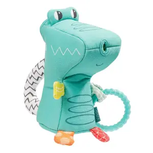 Bath animal toy FEHN 050073 — fabric polyester bath toy, green