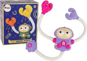 Игрушка для ванной LEANToys краб-космонавт на батарейках с функцией душа