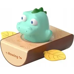 Игрушка для купания LEANToys Динозавр в лодке модель 17709 — заводная игрушка для ванны