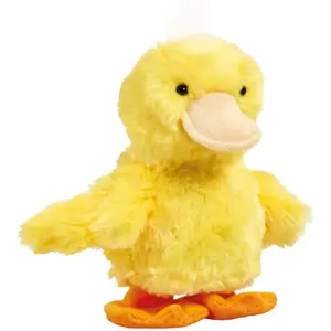 Plush Duckling Toy Bburago HAPPY PETS Quack Quack Duckling soft stuffed animal for children