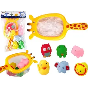 Набор для купания LEANToys — резиновые животные с сеткой (модель 13266)