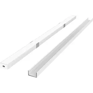 Surface-mounted LED profile kit V-tac 2 m white with white diffuser, mounting clips and end caps