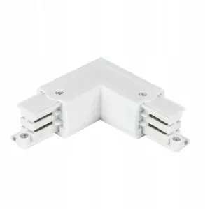 Connector L for 3-phase track LUMICANTO right side with power supply Curver 210707 white
