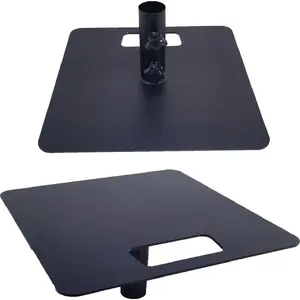 Lighting Head Plate Bitmat DNA HEAD PLATE — square 30×30 cm base for light stand, supports up to 50 kg