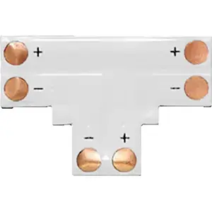 LED connector T-branch 8 mm ORNO AD-TL-6499/Z/T, 3-way inline junction for 8mm LED strips