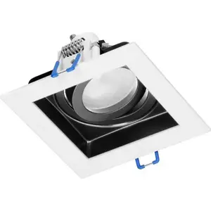 Decorative adjustable trim for ORNO OR-OD-6166/W-B spotlight fixture, MR16/GU10, max 50W, white and black