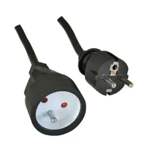 Удлинитель питания LOGON PSPC03 — кабель 3 м, 1 AC-розетка, чёрный