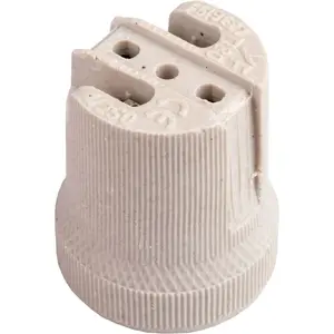Socket lamp holder Kanlux HLDR-E27 ceramic E27 screw lamp holder (02160)