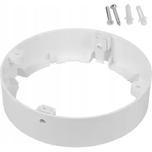 Surface-mount adapter for 18W LED panel MACLEAN MCE377 R, round 120×38 mm