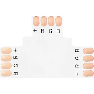 LED RGB 10 mm T-connector for LED strips, ORNO AD-TL-6499/Z/T/RGB