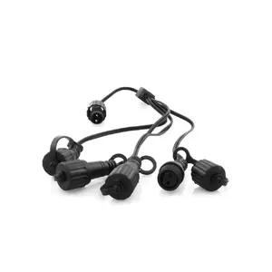 Кабельный сплиттер Konstsmide Sirius Home Top-Line 4‑split, чёрный, 4 выхода