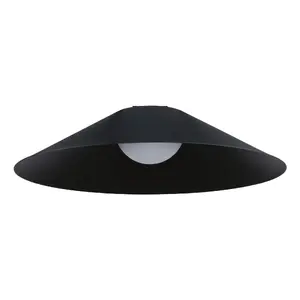 Griestu lampa Paulmann Cone LED F, melna, apaļa, Ø350 mm, H90 mm, 1×12W LED, AC, enerģijas klase F