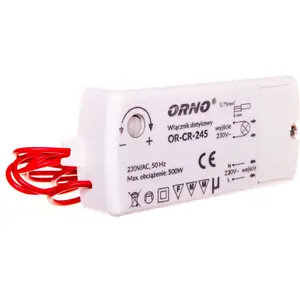 Wall touch switch ORNO OR-CR-245 500W 230V IP20 white