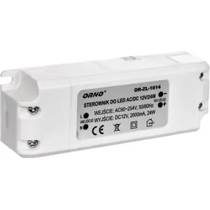 LED barošanas avots ORNO OR-ZL-1614 12V DC 24W 2A IP20