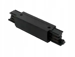 Linear connector for 3-phase track lighting Led Line LUMICANTO black with PRIME power feed