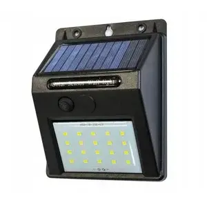 Saules LED lampa NVOX WMC-WL6001 ar 20 SMD diodēm, āra sienas apgaismojums