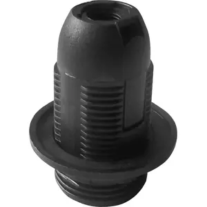 Lamp holder ORNO thermoplastic E14 with flange, black, set of 40