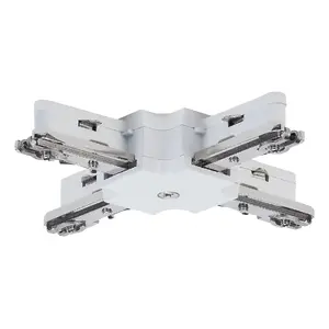 Mounting kit Paulmann 97687 — ceiling mount, stainless steel/white, 230 V, up to 1000 W, 104×104×18 mm