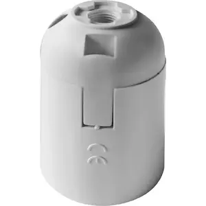 Thermoplastic E27 Lamp Holder ORNO LH/E27-1/W white