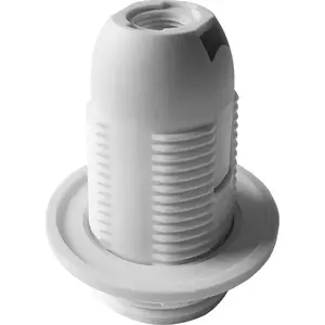 Thermoplastic Lamp Holder E14 with Flange ORNO LH/E14-2/W, white