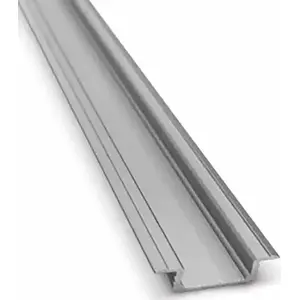 Aluminium recessed LED profile with flange GTV Glax PA-GLAX-AL, silver finish