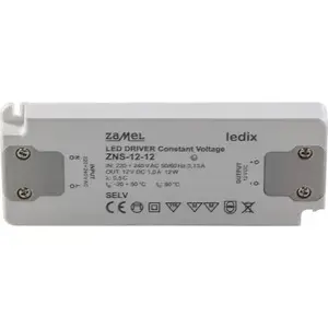 LED power supply ZAMEL ZNS-12-12 slim 12V DC 12W (LDX10000137)
