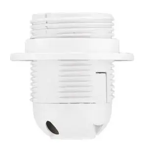 Lamp holder Opal OTE27-01 D.3006B screw terminal with flange, white