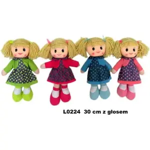 Auduma lelle ar balsi Sunday Lalka L0224, 30 cm