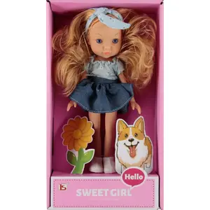 Lelle Mega Creative LALKA 23 cm LS903-7 — 23 cm lelle ar apģērbu un aksesuāriem