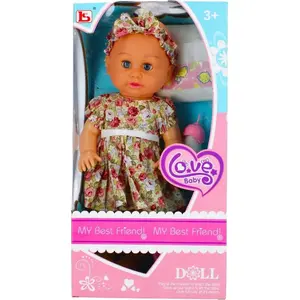 Lelle Mega Creative LALKA BOBAS 40 cm LS1816 — bērnu lelle 40 cm, ar apģērbu