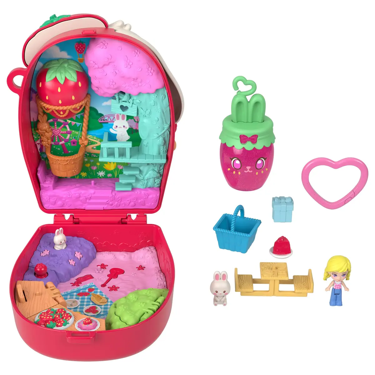 MATTEL Polly Pocket picnic bunny compact playset Photo 2