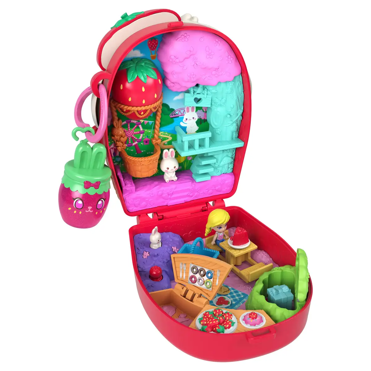 MATTEL Polly Pocket picnic bunny compact playset Photo 6