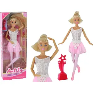 LEANToys Doll Anlily — ballet dancer figurine in pink dress, children's toy by LEANToys