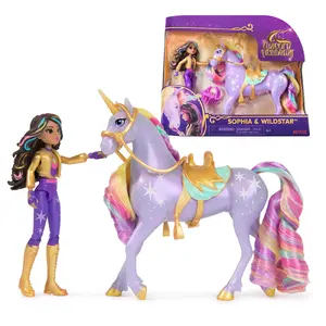 Fashion doll set Usorteret Unicorn Academy Sophia & Wildstar with 2 accessories and hair tool, 115 mm, multicolour