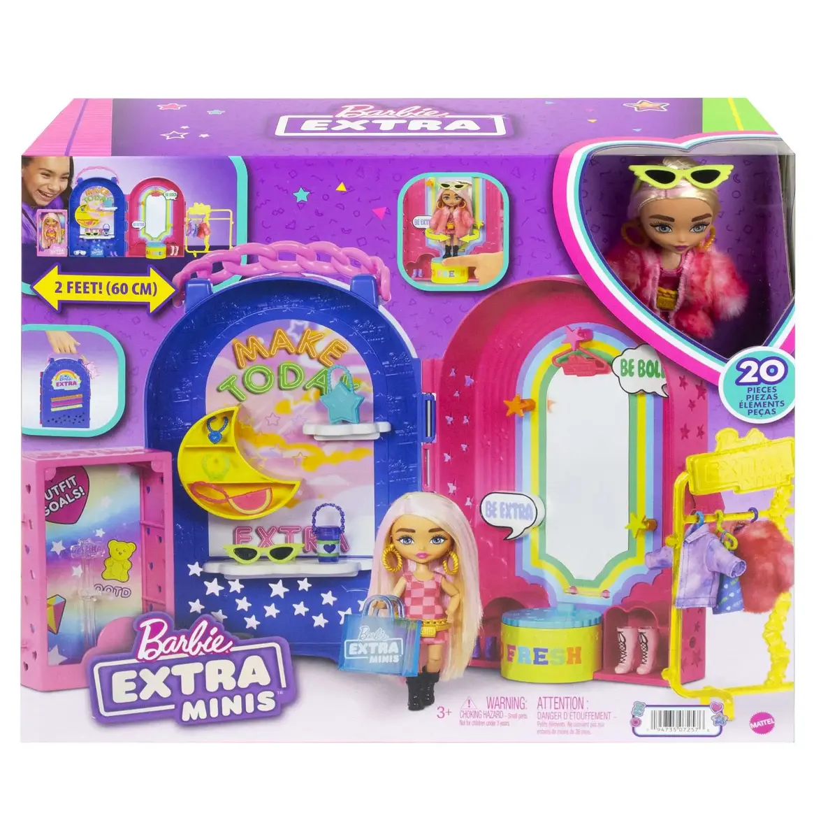 MATTEL Barbie Extra Minis Boutique leļļu komplekts Photo 7