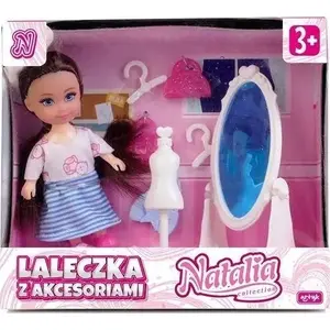 Lelle Artyk Natalia ar garderobi, 11 cm — Artyk modes lelle un garderobe