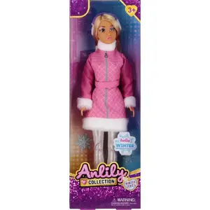 Lelle Mega Creative Lalka 29 cm ziemas apģērbā, izmērs 11x32x5 cm, modelis MC WB 48