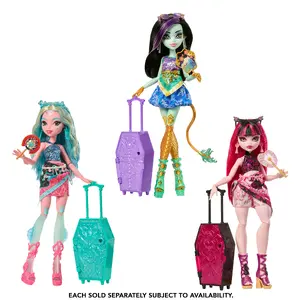 Spēļu komplekts ar lelli MATTEL Monster High Skulltimate Secrets Gore-geous Oasis, 320 mm, audums un plastmasa