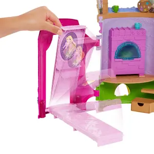 Spēļu komplekts tornis lellēm Mga Disney Princess Rapunzel — audums un plastmasa, daudzkrāsains, 3+