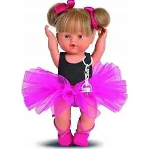 Lelle Antonio Juan Spanish Fucsia 30 cm no antonio juan – 30 cm augstums, mīksta ķermeņa lelle