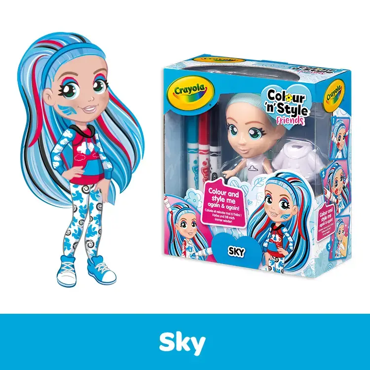 Crayola Colour'n'Style Friends Sky — набор для творчества Photo 2