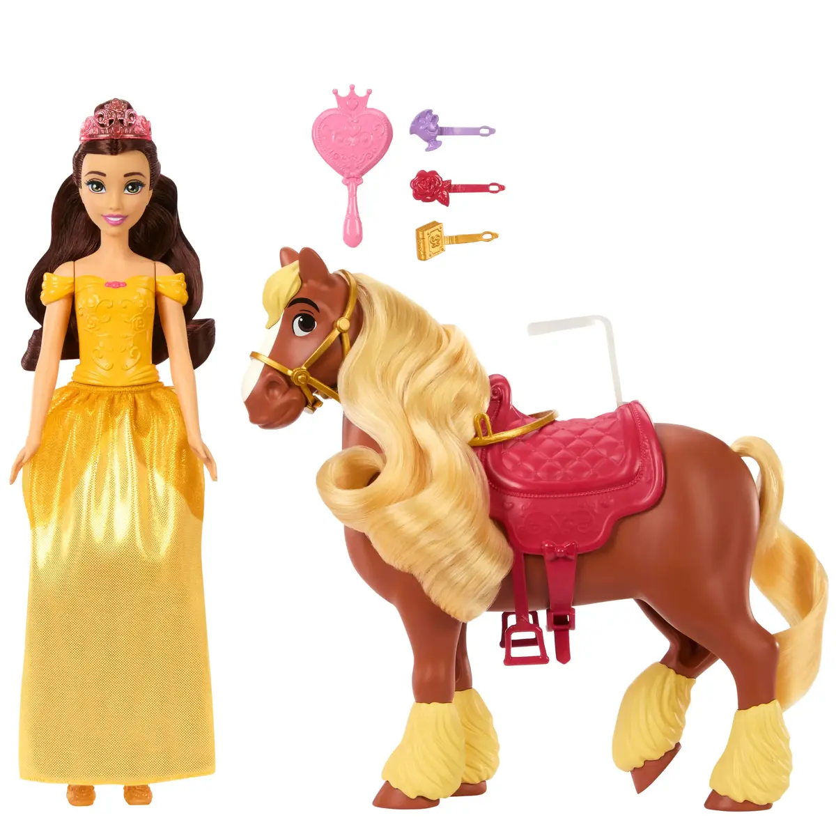 MATTEL Disney Princess Belle lelle ar zirgu Philippe Photo 5