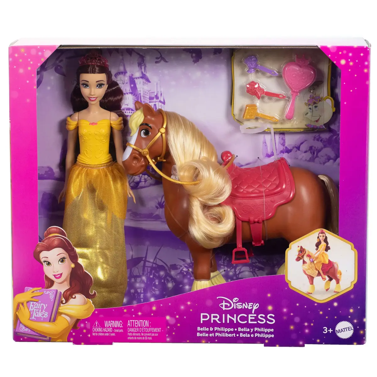 MATTEL Disney Princess Belle lelle ar zirgu Philippe Photo 6