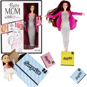 Lelle Mega Creative grūtnieces lelle 29 cm LD6003 — 29 cm izmērs, rotaļlieta lomu spēlēm