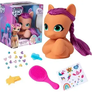 Matu ieveidošanas galva lellei HASBRO My Little Pony Sunny Starscout ZA5430 — galva matu ķemmēšanai un aksesuāriem