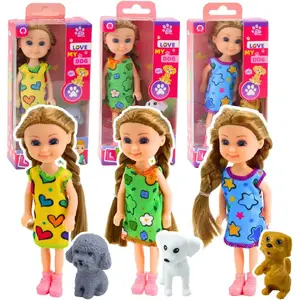 LEANToys mini lelle ar suni komplekts, 14,5 cm, modelis 24511
