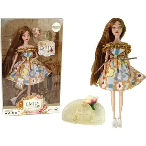 Lelle LEANToys Emily ar rudens cepuri — bērnu rotaļu lelle, MPN 13921