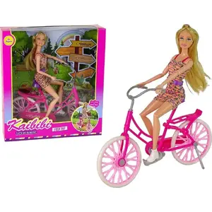 Lelle uz velosipēda LEANToys modelis 15172 — rozā plastmasas