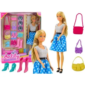 Leļļu apģērbu un aksesuāru komplekts LEANToys Anlily modelis 14378 — apģērbs un piederumi leļlei