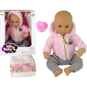 Lelle LEANToys Bobas Niemowlak ar aksesuāriem un knupīti — modelis 15689